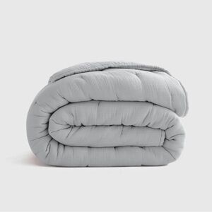 Quince Airy Gauze Dream Quilt Full/Queen in Mist